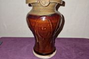 Castle Arch brown glaze pottery vase
