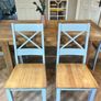 solid oak dining table and chairs Image 4