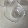 Vintage Set 7 Lotus Clear Glass Bowls Image 7