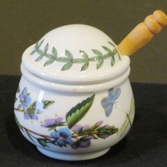 Portmeirion  Botanic Garden  Speedwell condiment Mustard Jam Pot