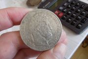 France 1839 B,5 francs.King Louis Philippe.90% silver.