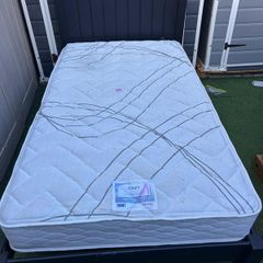 Extremely Rare Super Single Wooden Bed Frame & Mattress - Can Deliver