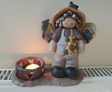 Crazy Mountain Angel Candle holder
