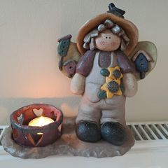 Crazy Mountain Angel Candle holder