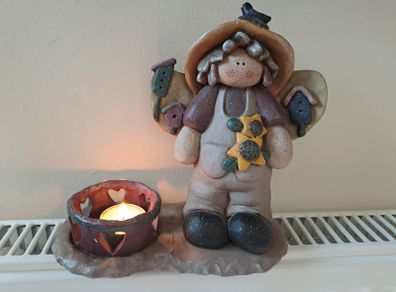 Crazy Mountain Angel Candle holder