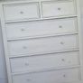 large cream set of drawers Image 4