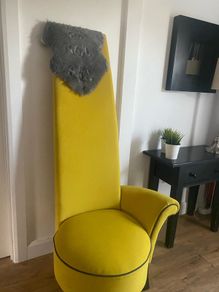 Beautiful Yellow Velvet Chair