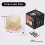 16 Colours Water Ripple Projector Dynamic Rotating LED Night Light with Remote Dimming Family Bedroom Romantic Ocean Decor Lamp Image 4