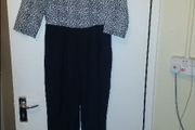 BNWT Boohoo 3/4 sleeve open back Jumpsuit size UK12 EUR40