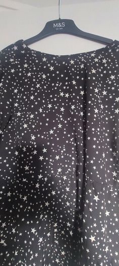 black star print blouse