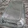 Vintage arcoroc french ribbed glass  butterdish Image 4