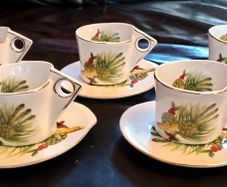 Five Ashford Collection Expresso Cups and Saucers