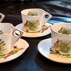 Five Ashford Collection Expresso Cups and Saucers