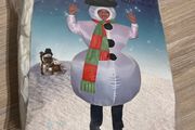 Inflatable Snowman's Costume Brand New