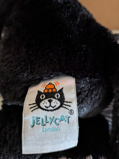 Jellycat Bashful Black & White Kitten BNWT