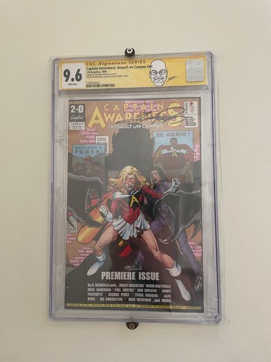 Captain Awarenes Assult On Campus Nn Cgc 9.6 White Pages 2022 Ss George Perez