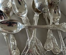 Vintage Worcester EPNS A1 Silver Plated Teaspoons x12  Heavy Quality Matching Set