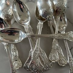 Vintage Worcester EPNS A1 Silver Plated Teaspoons x12  Heavy Quality Matching Set