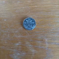 millennium 50 pence coin