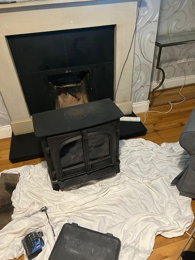 cast iron wood burning stove