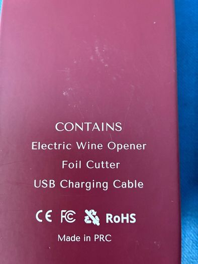 Rechargeable wine opener