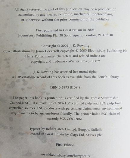 Vintage Harry Potter
