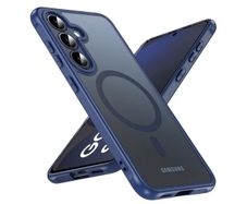 For Samsung Galaxy S25/ S24 Skin-Feel Magnetic Magsafe Case Blue