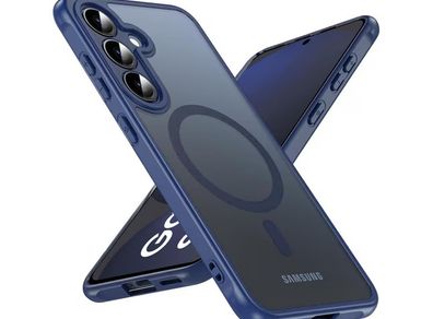 For Samsung Galaxy S25/ S24 Skin-Feel Magnetic Magsafe Case Blue