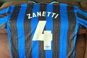 Javier Zanetti signed Inter Milan jersey
