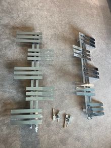 Two designer towel radiators