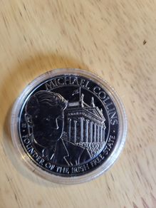 Silver coin Michael collins