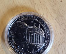 Silver coin Michael collins
