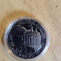 Silver coin Michael collins