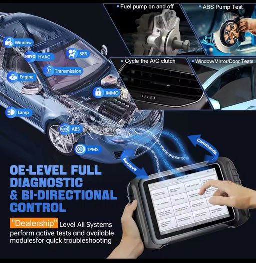 XTOOL D8S Bidirectional Diagnostic Scan Tool, 2024 Upgrade of D8, 38+ Services, Topology Mapping, ECU Coding/3-Year Update/All Systems Scanner/Crankshaft Relearn/CANFD/DoIP