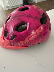 pink cycle helmet