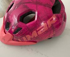 pink cycle helmet