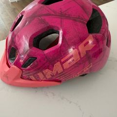 pink cycle helmet