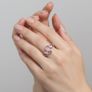 Sterling Silver Pink Opel Image 2