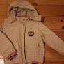 Age 5-6 Cream / Beige Jacket with hood Image 2