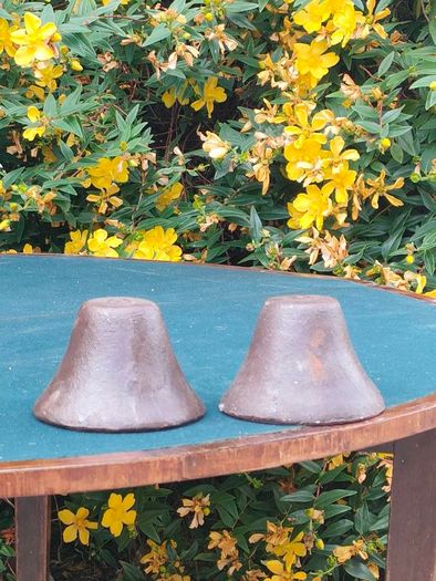 2 x cast iron bell housing