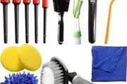 NEW 14PCS Car Detailing Cleaning Brushes Kit Car Interior Washing Tool Set Car Interior Washing Tool Set Car Gifts for Men Include Tyre Brush Wheel Cleaning Brush Wire Brush Polishing Pad Wash Mitt Ice Shovel