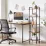 Ladder Shelf,5-Tier Storage Shelves,Small Bookshelf,Shelving Unit with Metal Frame,Vintage Industrial Plant Display Stand,Bookcase for Living Room, Home Office (FREE POSTAGE) Image 5