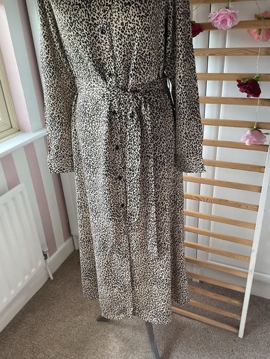 dress Bnwot animal print button through shirt dress size 12