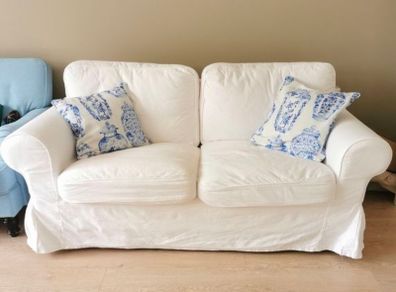 Ektorp Sofa Cover for 2-seater sofa, white