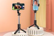 Live Broadcast BT Control Tripod Selfie Stick