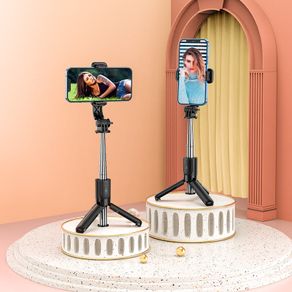 Live Broadcast BT Control Tripod Selfie Stick