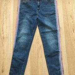 Melbourne 2022 designer cotton denim jeans 36 inch elasticated waist and 27 inch leg new with tags RRP 140 dollars FREE STANDARD POSTAGE INCLUDED