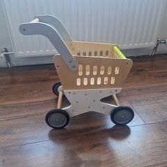 Wooden toy trolley super cute
