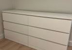 malm white drawer