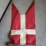 Vintage Desktop Danish Denmark Flag On Marble Base Rare V Cut Image 10